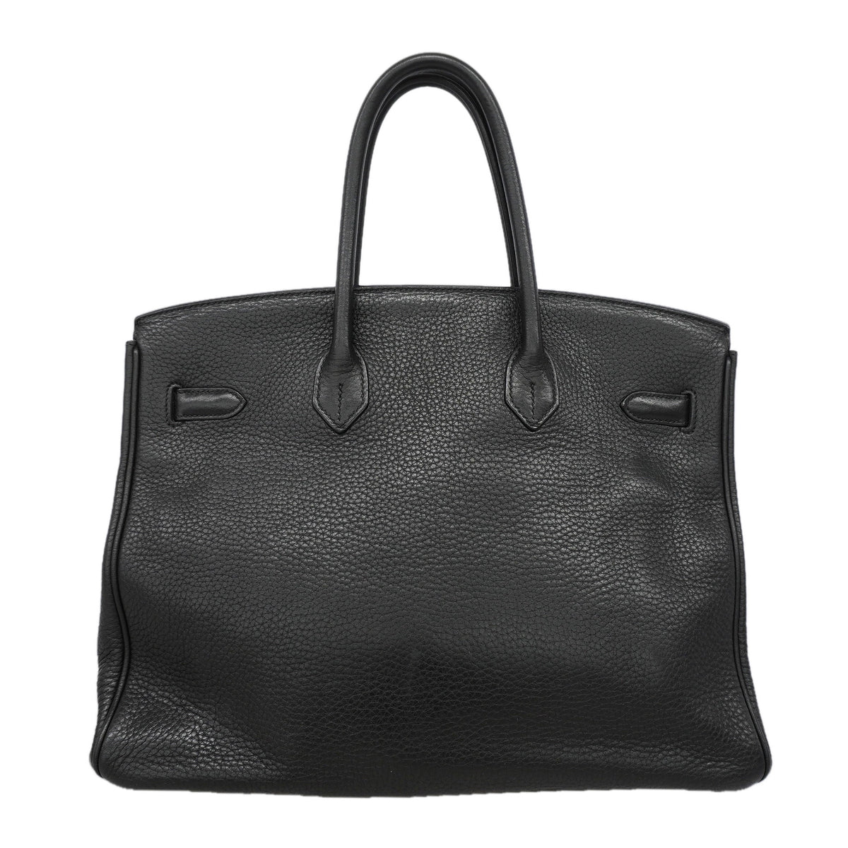 【6kd4653】エルメス ハンドバッグ バーキン35 トゴ ブラック シルバー金具 □M刻印【中古】レディース
