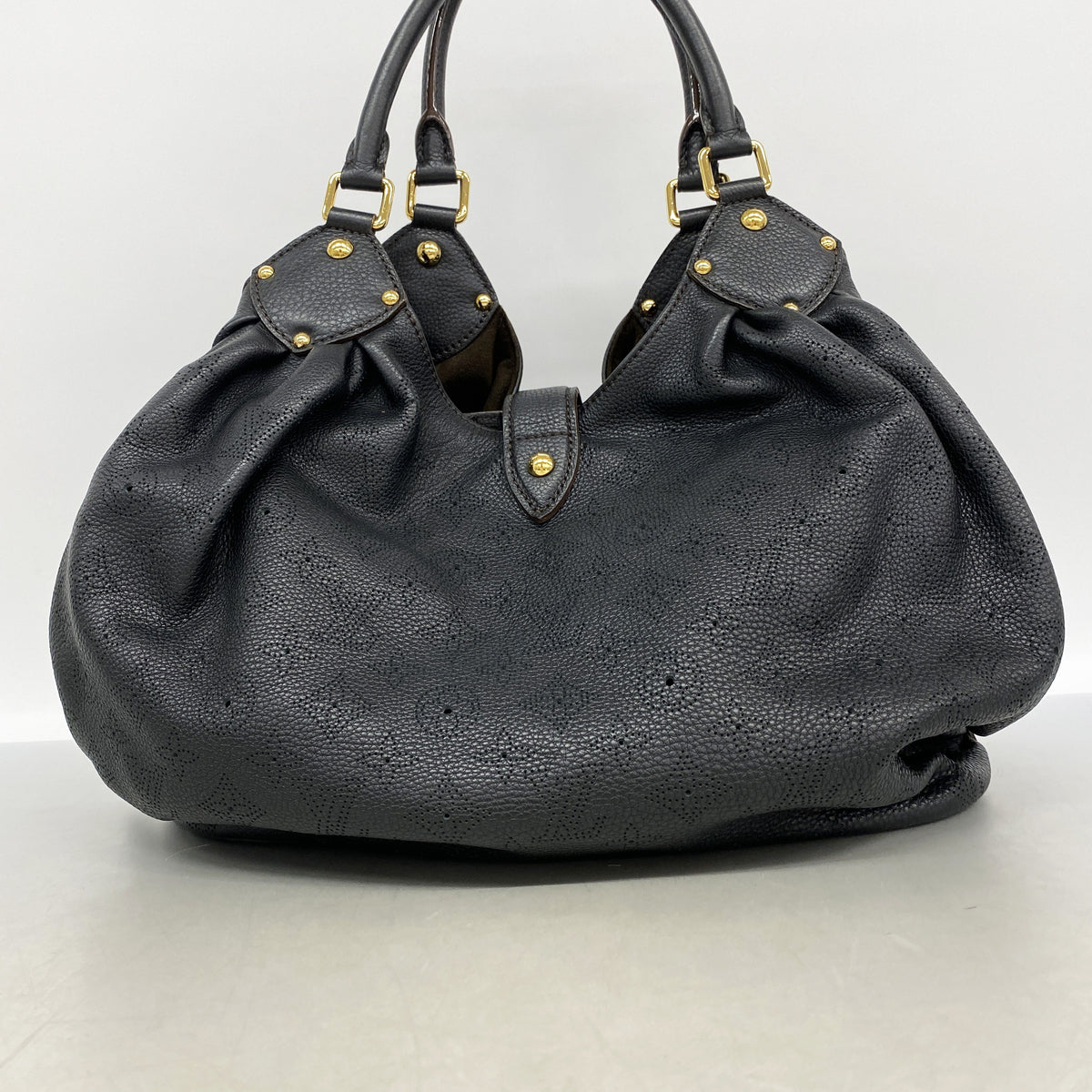 【6kd4671】ルイヴィトン トートバッグ マヒナ L M95765 ノワール【中古】レディース
