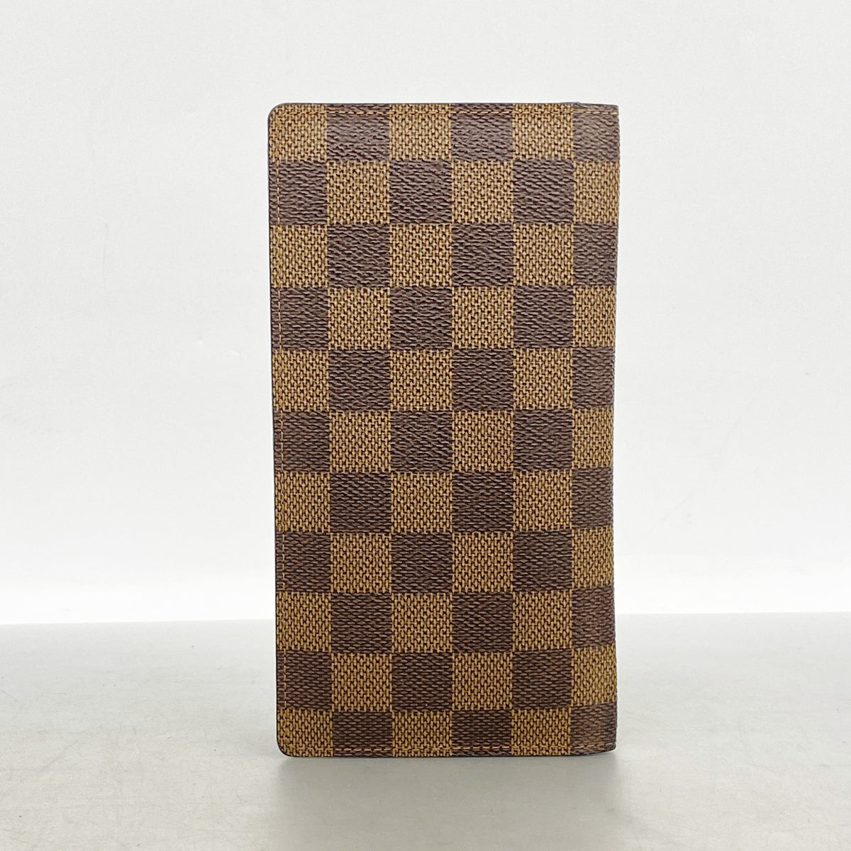 【6ke5074】ルイヴィトン 長札入れ ダミエ ポルトバルールカルトクレディ N61823 エベヌ【中古】メンズ