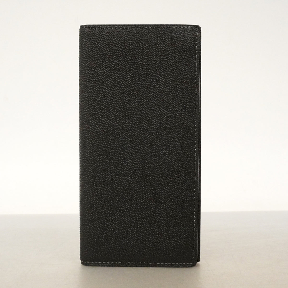 【6ke5176】カルティエ 札入れ サントス レザー ブラック ゴールド/シルバー金具【中古】メンズ