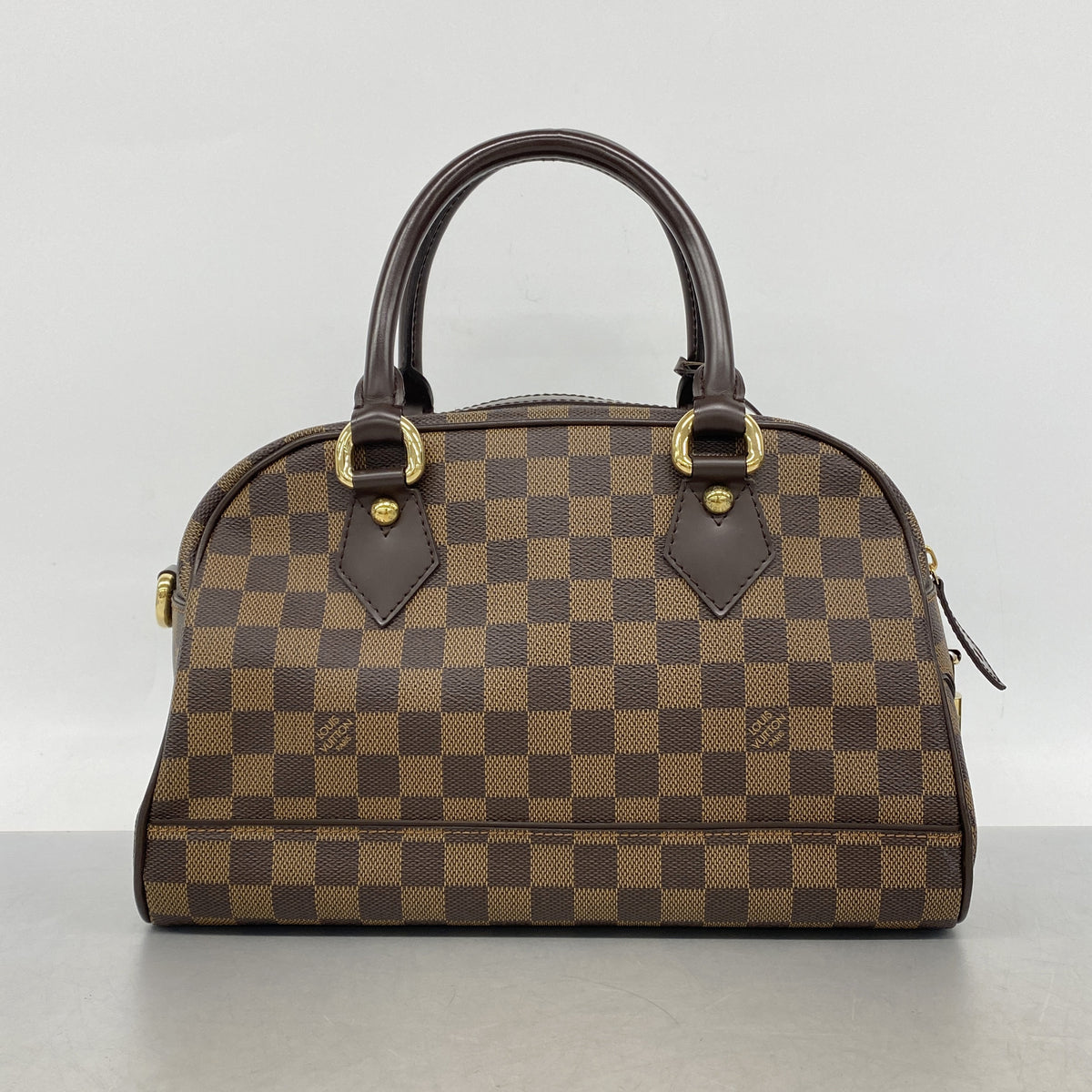 【6ke5555】ルイヴィトン ハンドバッグ ダミエ ドゥオモ N60008 エベヌ【中古】レディース