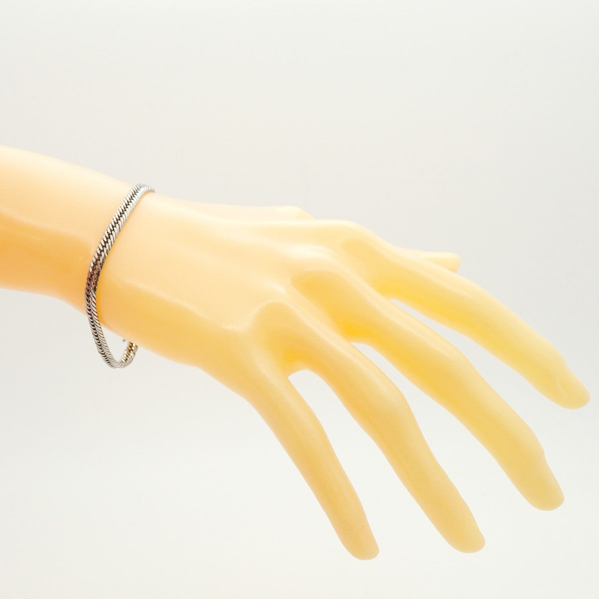 【6khc0069】喜平 ブレスレット Pt850 プラチナ トリプル 12面 18.4cm 11.8g キヘイ【中古】メンズ レディース ユニセックス