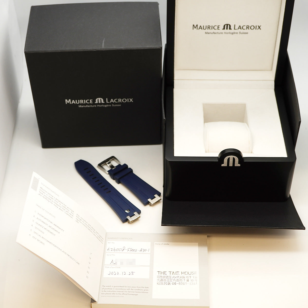 ★最終価格★SALE【6wdc0238】モーリス・ラクロア アイコン AI6008-SS002-430-1 青文字盤【中古】腕時計 メンズ