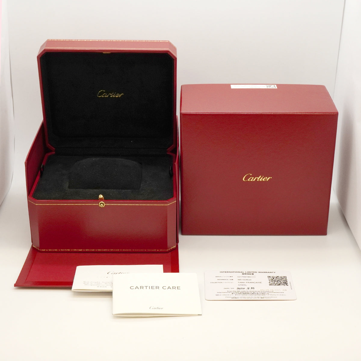 【6wfa0066】カルティエ タンクフランセーズSM W51028Q3 ピンク文字盤【中古】腕時計 レディース