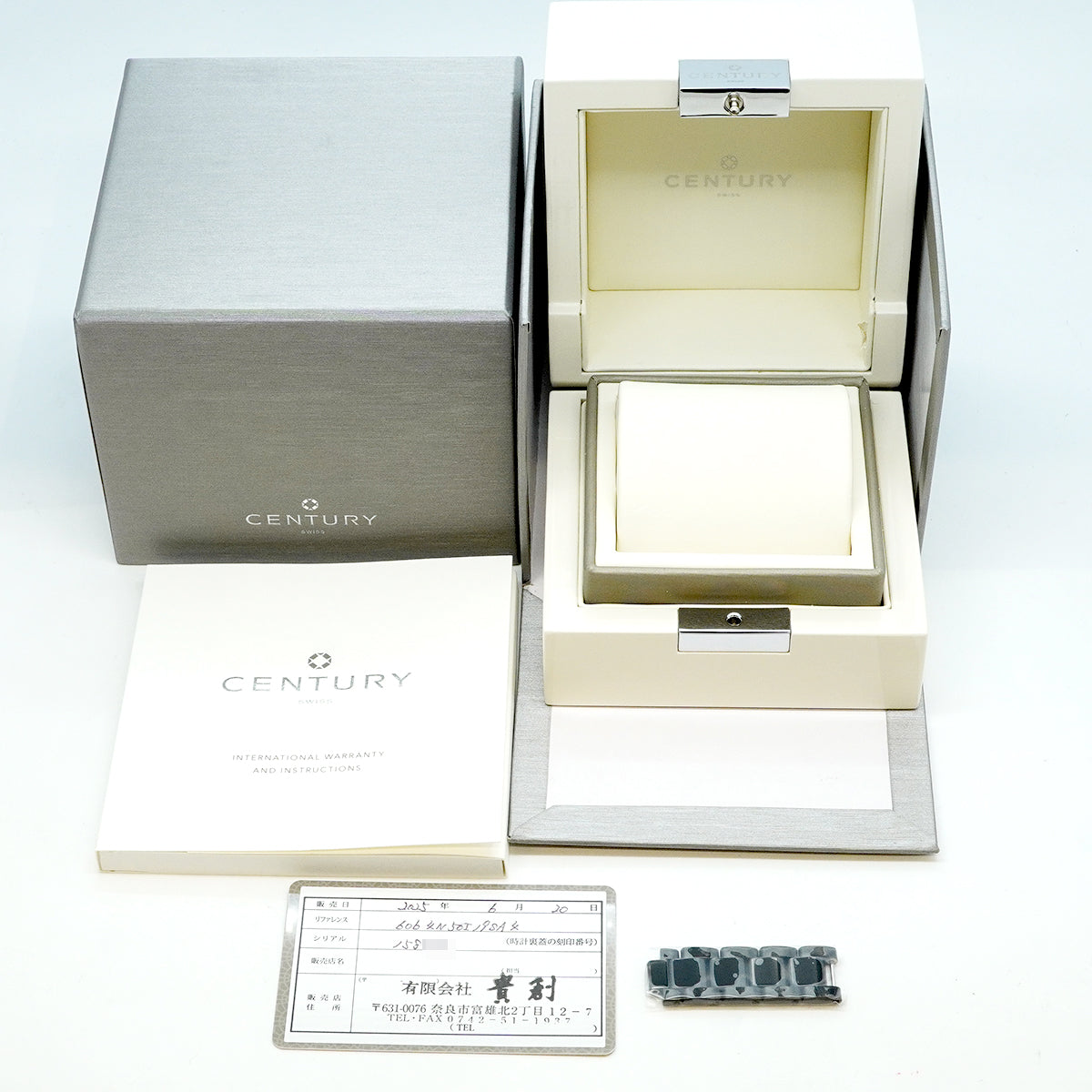 【6wgb0084】センチュリー プライムタイム エゴス 606.4.N.50i.19.SA4 黒文字盤【中古】腕時計 メンズ