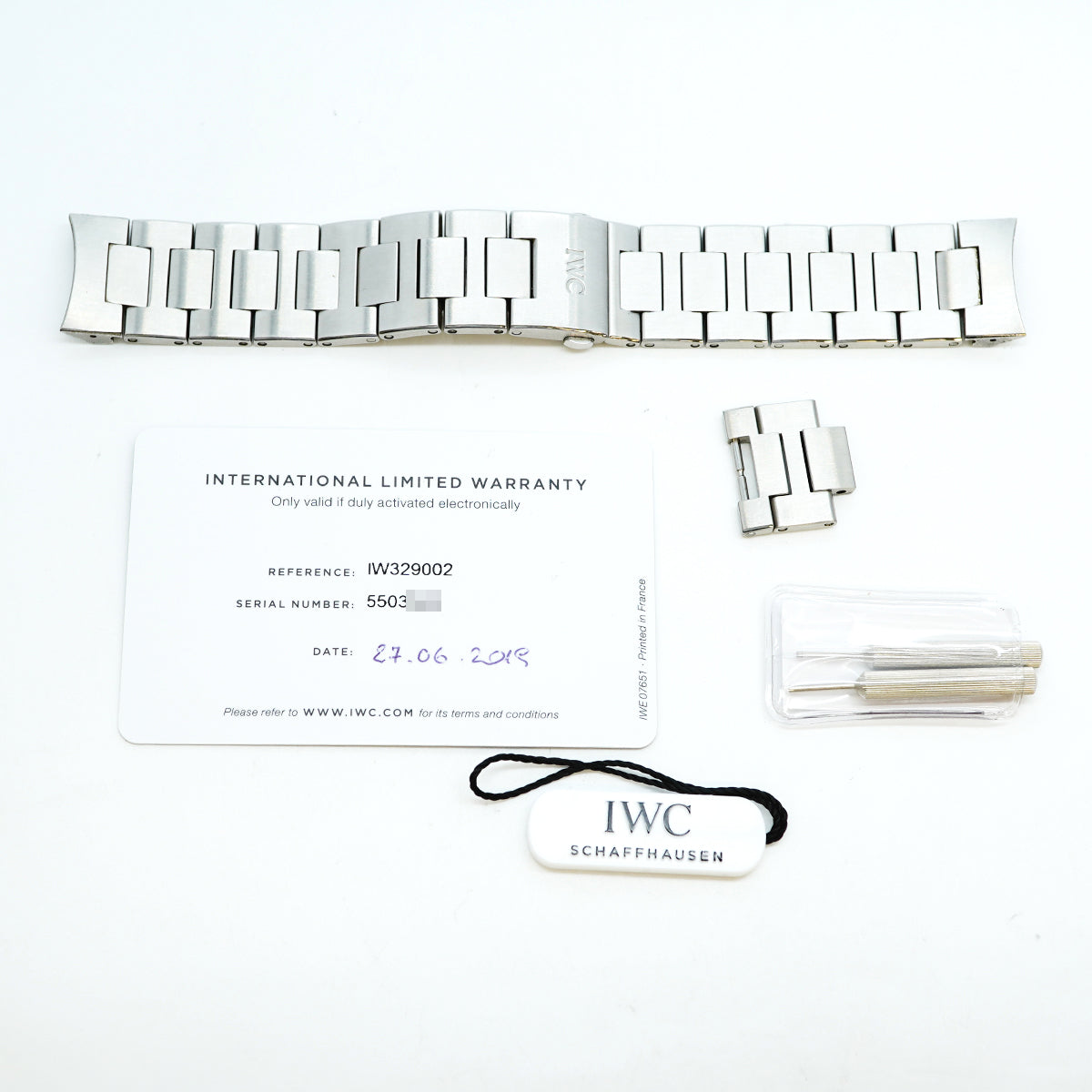 【6wgc0176】IWC アイダブリューシー シャフハウゼン アクアタイマー IW329002 黒文字盤【中古】腕時計 メンズ