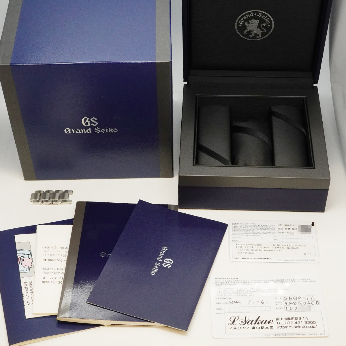 【6wgc0222】セイコー グランドセイコー ヘリテージコレクション SBGP011/9F85-0AC0 黒文字盤【中古】腕時計 メンズ