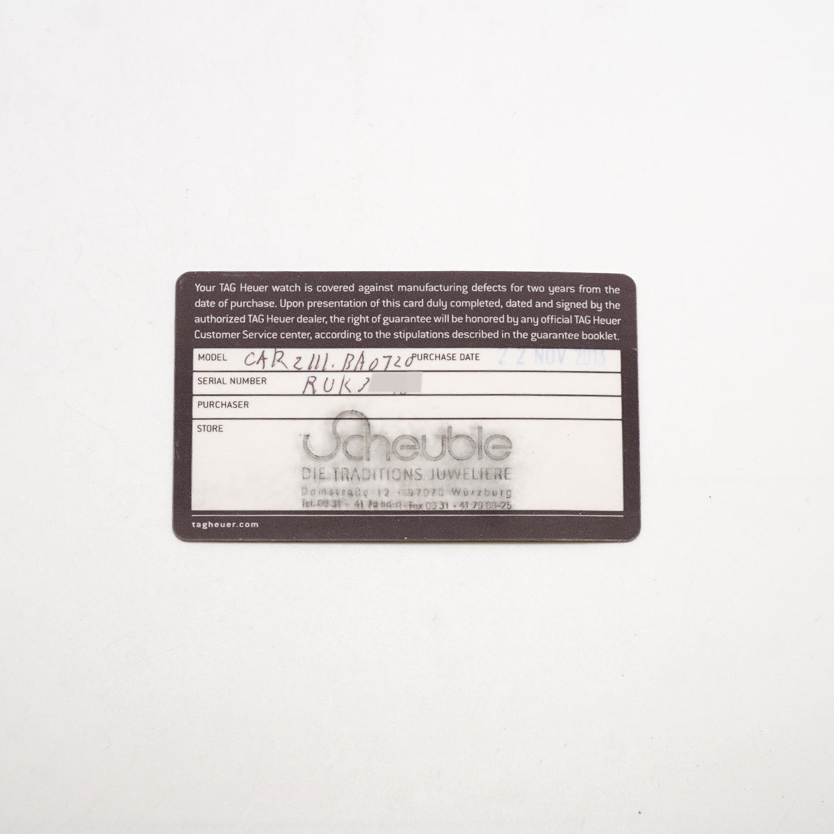 【6wkc0198】タグホイヤー カレラ キャリバー 1887 CAR2111 シルバー文字盤【中古】腕時計 メンズ