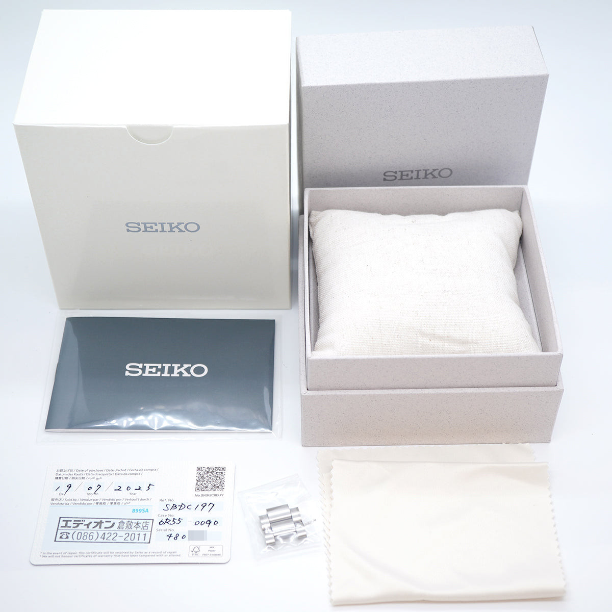 【6wkd0267】セイコー プロスペックス ダイバースキューバ SBDC197/6R55-00G0 黒文字盤【中古】腕時計 メンズ