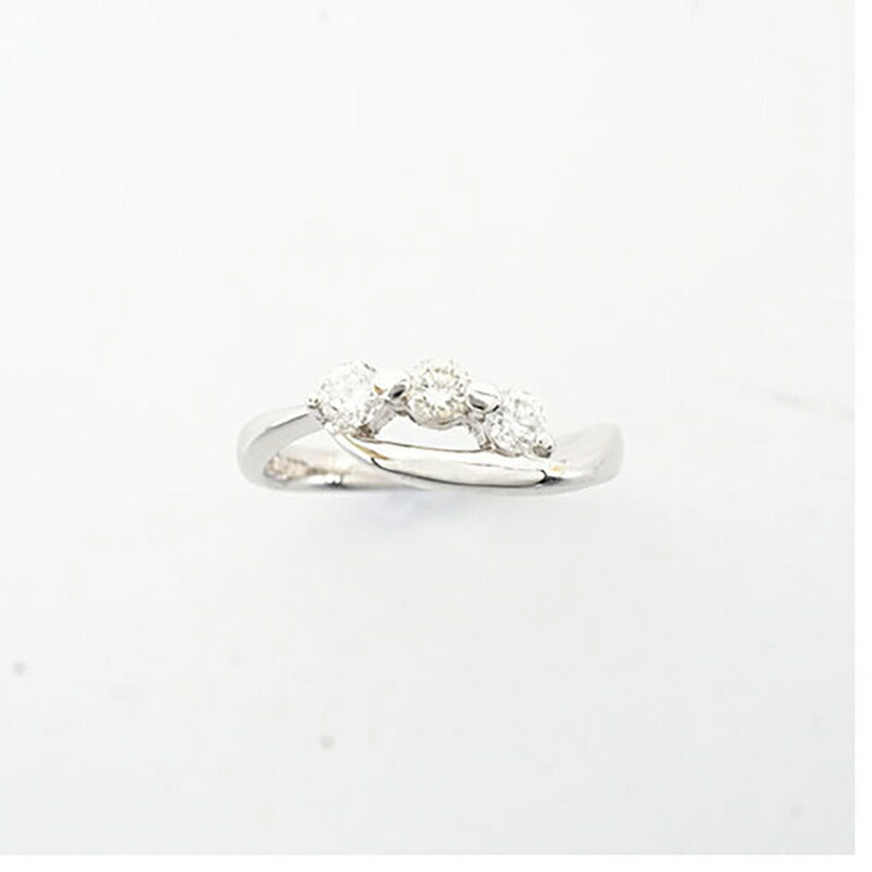 【jt002】 リング Pt900 プラチナ ダイヤモンド 0.36ct 12号【中古】レディース