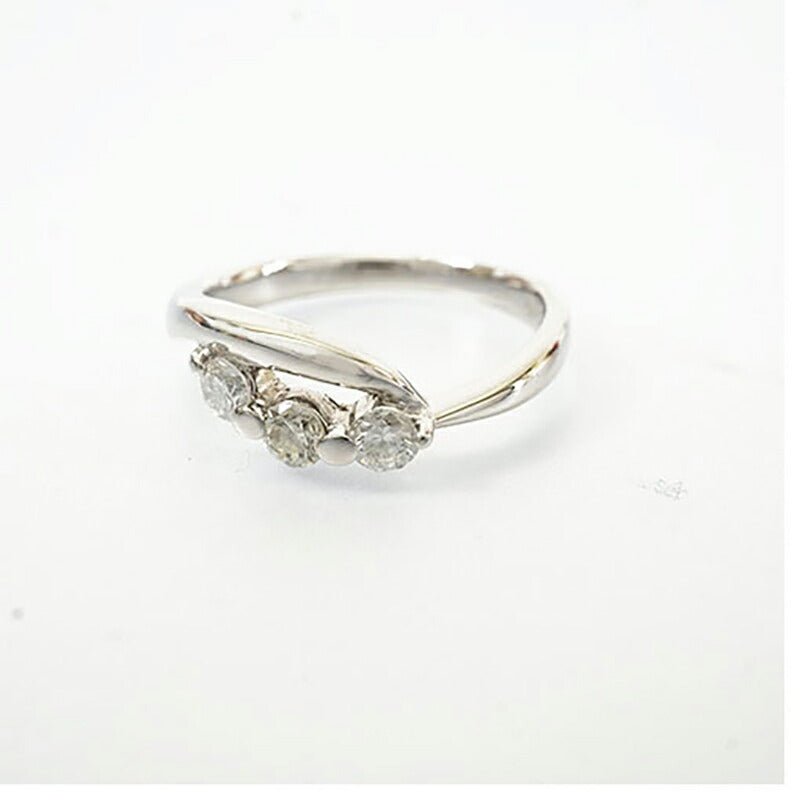 【jt002】 リング Pt900 プラチナ ダイヤモンド 0.36ct 12号【中古】レディース