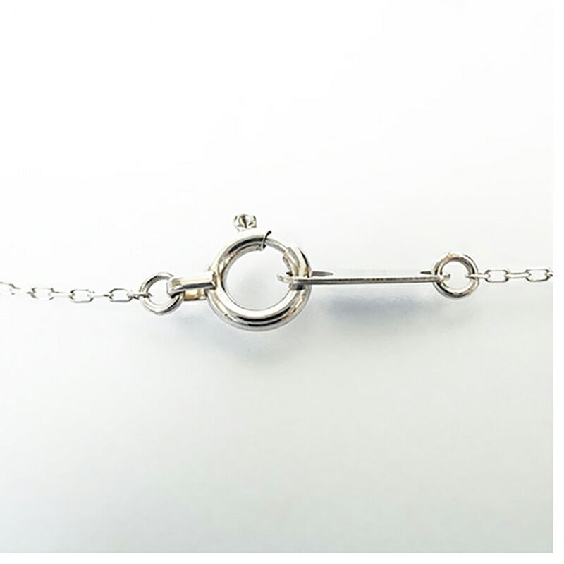 【jt025】 ネックレス ハートモチーフ K10WG ホワイトゴールド ダイヤモンド 0.06ct【中古】レディース