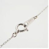 【jt033】 ネックレス ハートモチーフ 一粒ダイヤ K10WG ホワイトゴールド ダイヤモンド 0.01ct 未使用【中古】レディース