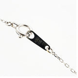 【jt033】 ネックレス ハートモチーフ 一粒ダイヤ K10WG ホワイトゴールド ダイヤモンド 0.01ct 未使用【中古】レディース