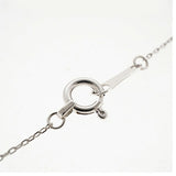 【jt038】 ネックレス ハートモチーフ K18WG ホワイトゴールド ダイヤモンド 0.12ct 未使用【中古】レディース