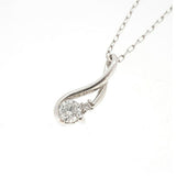 【jt039】 ネックレス Pt950 プラチナ ダイヤモンド 0.208ct 未使用【中古】レディース