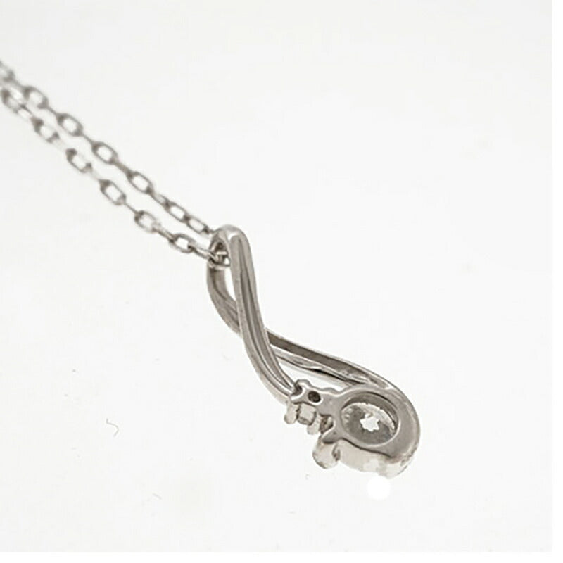 【jt039】 ネックレス Pt950 プラチナ ダイヤモンド 0.208ct 未使用【中古】レディース