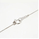 【jt041】 ネックレス 一粒ダイヤ K18WG ホワイトゴールド ダイヤモンド 0.05ct 未使用【中古】レディース