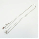 【jt082】 ネックレス ハートモチーフ ラウドブリリアントカット K18WG ホワイトゴールド ダイヤモンド 0.3ct 未使用【中古】レディース