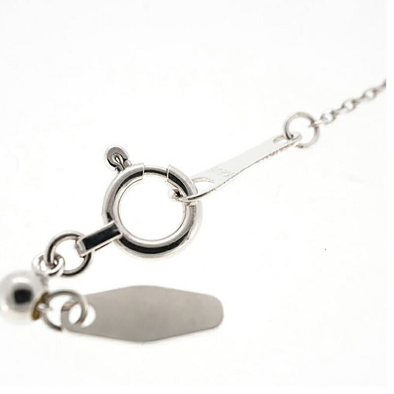 【jt082】 ネックレス ハートモチーフ ラウドブリリアントカット K18WG ホワイトゴールド ダイヤモンド 0.3ct 未使用【中古】レディース
