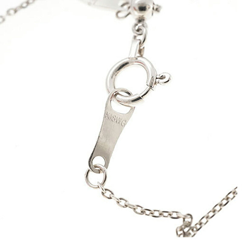 【jt082】 ネックレス ハートモチーフ ラウドブリリアントカット K18WG ホワイトゴールド ダイヤモンド 0.3ct 未使用【中古】レディース