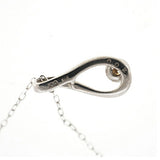 【jt083】 ネックレス 一粒ダイヤ K10WG ホワイトゴールド ダイヤモンド 0.02ct 未使用【中古】レディース