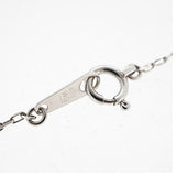 【jt090】 ネックレス 透かし細工 K18WG ホワイトゴールド ダイヤモンド 0.04ct 未使用【中古】レディース