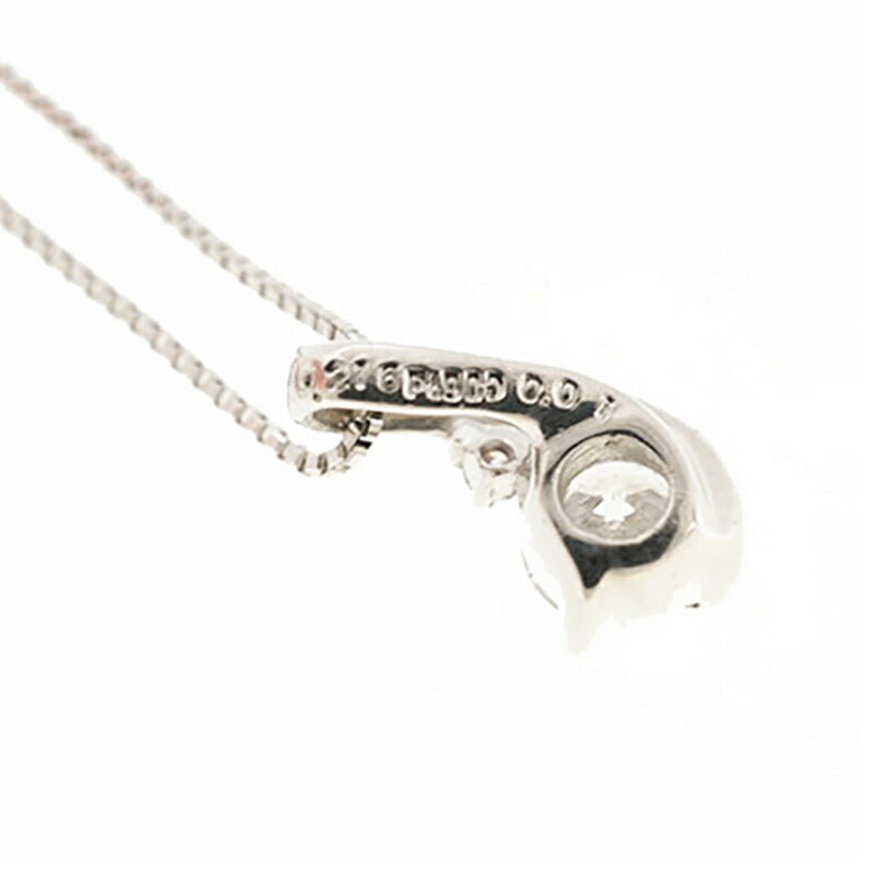 【jt093】 ネックレス Pt850 プラチナ ピンクダイヤモンド 0.216ct/0.01ct 未使用【中古】レディース