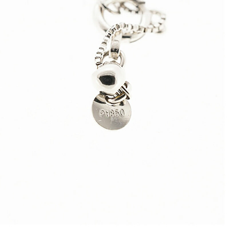 【jt093】 ネックレス Pt850 プラチナ ピンクダイヤモンド 0.216ct/0.01ct 未使用【中古】レディース