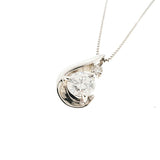【jt095】 ネックレス Pt850 プラチナ Pt900 プラチナ ダイヤモンド 0.302ct/0.01ct 未使用【中古】レディース