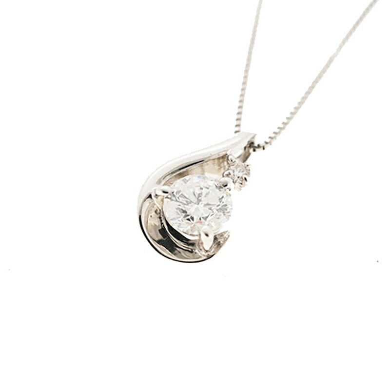 【jt095】 ネックレス Pt850 プラチナ Pt900 プラチナ ダイヤモンド 0.302ct/0.01ct 未使用【中古】レディース