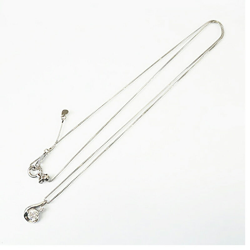 【jt095】 ネックレス Pt850 プラチナ Pt900 プラチナ ダイヤモンド 0.302ct/0.01ct 未使用【中古】レディース