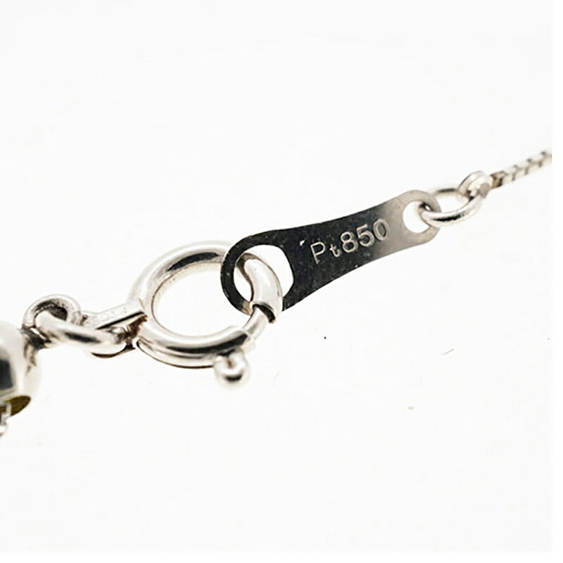 【jt095】 ネックレス Pt850 プラチナ Pt900 プラチナ ダイヤモンド 0.302ct/0.01ct 未使用【中古】レディース