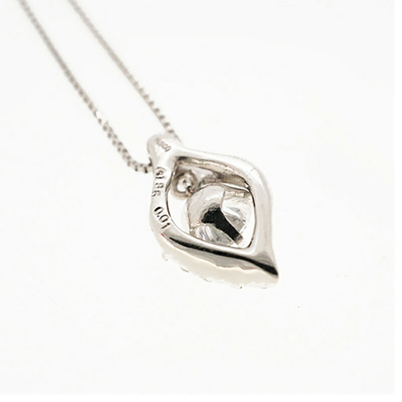 【jt100】 ネックレス Pt850 プラチナ ダイヤモンド 0.01ct 未使用【中古】レディース