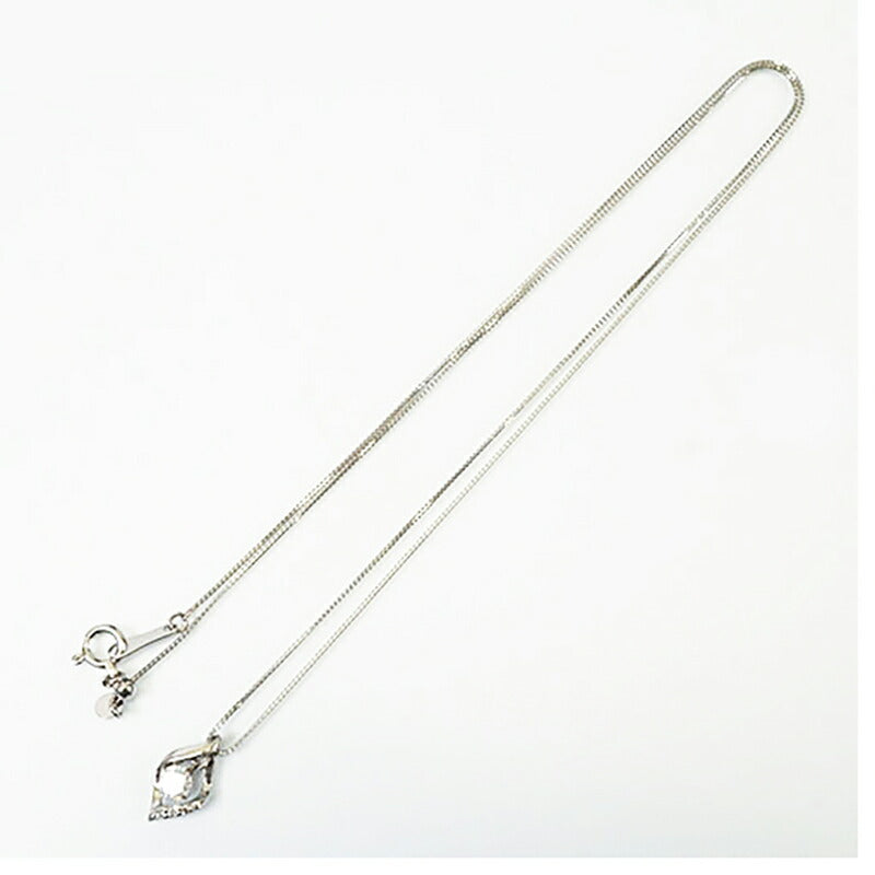 【jt100】 ネックレス Pt850 プラチナ ダイヤモンド 0.01ct 未使用【中古】レディース