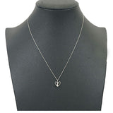 【ju152】 ネックレス 一粒ダイヤ K18WG ホワイトゴールド ダイヤモンド 0.1ct 未使用【中古】レディース