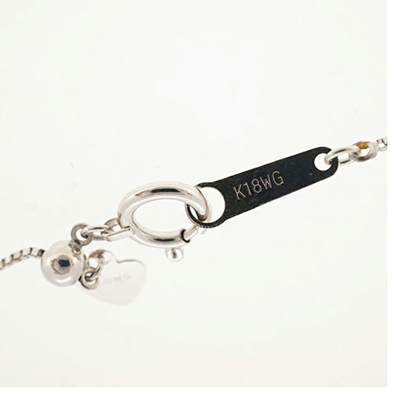 【ju158】 ネックレス 一粒ダイヤ K18WG ホワイトゴールド ダイヤモンド 0.21ct 未使用【中古】レディース