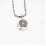 【ju158】 ネックレス 一粒ダイヤ K18WG ホワイトゴールド ダイヤモンド 0.21ct 未使用【中古】レディース
