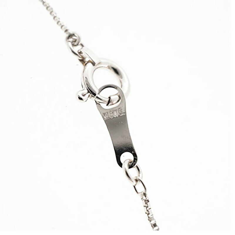 【ju110】 ネックレス K18WG ホワイトゴールド ダイヤモンド 0.10ct 未使用【中古】レディース