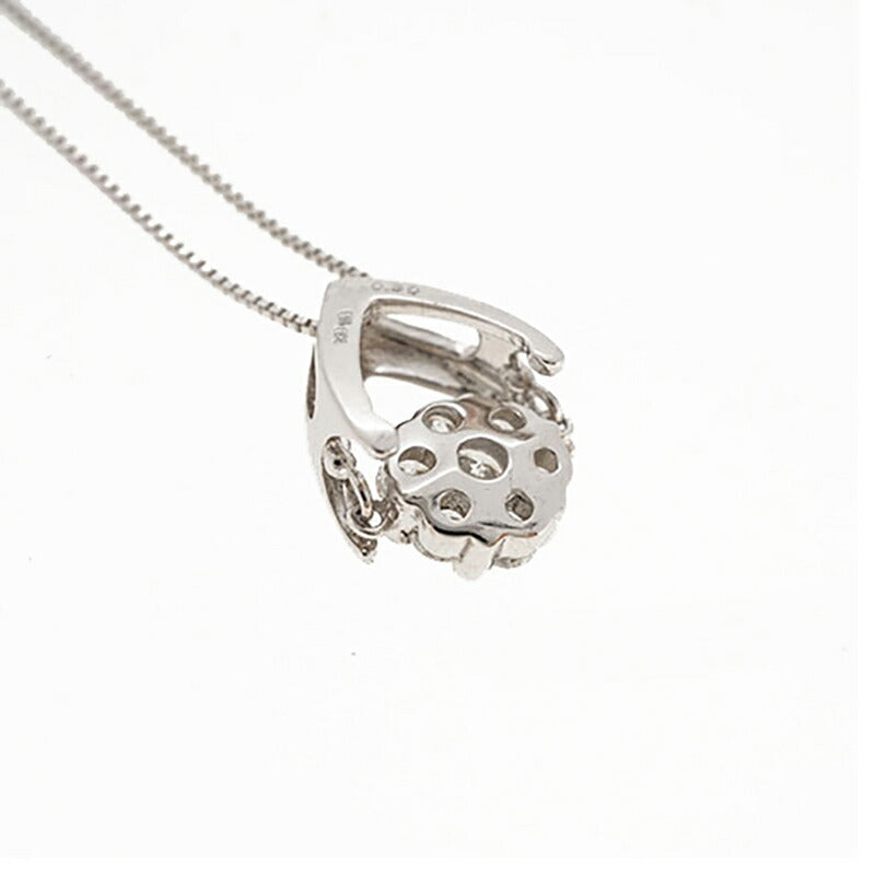 【ju111】 ネックレス 一粒ダイヤ K18WG ホワイトゴールド ダイヤモンド 0.30ct 未使用【中古】レディース