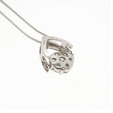 【ju111】 ネックレス 一粒ダイヤ K18WG ホワイトゴールド ダイヤモンド 0.30ct 未使用【中古】レディース