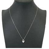【ju111】 ネックレス 一粒ダイヤ K18WG ホワイトゴールド ダイヤモンド 0.30ct 未使用【中古】レディース