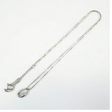【ju118】H&C ネックレス 一粒ダイヤ K10WG ホワイトゴールド ダイヤモンド 0.03ct 未使用【中古】レディース