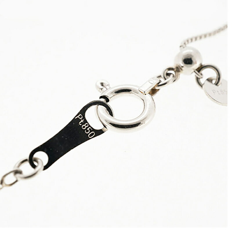 【ju145】 ネックレス Pt850 プラチナ ダイヤモンド 0.228ct/0.01ct 未使用【中古】レディース