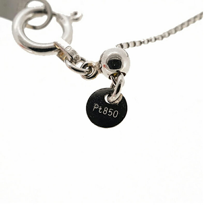 【ju145】 ネックレス Pt850 プラチナ ダイヤモンド 0.228ct/0.01ct 未使用【中古】レディース