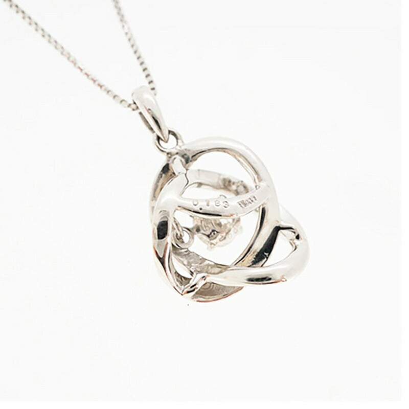 【ju148】 ネックレス Pt850 プラチナ Pt900 プラチナ ダイヤモンド 0.183ct 未使用【中古】レディース