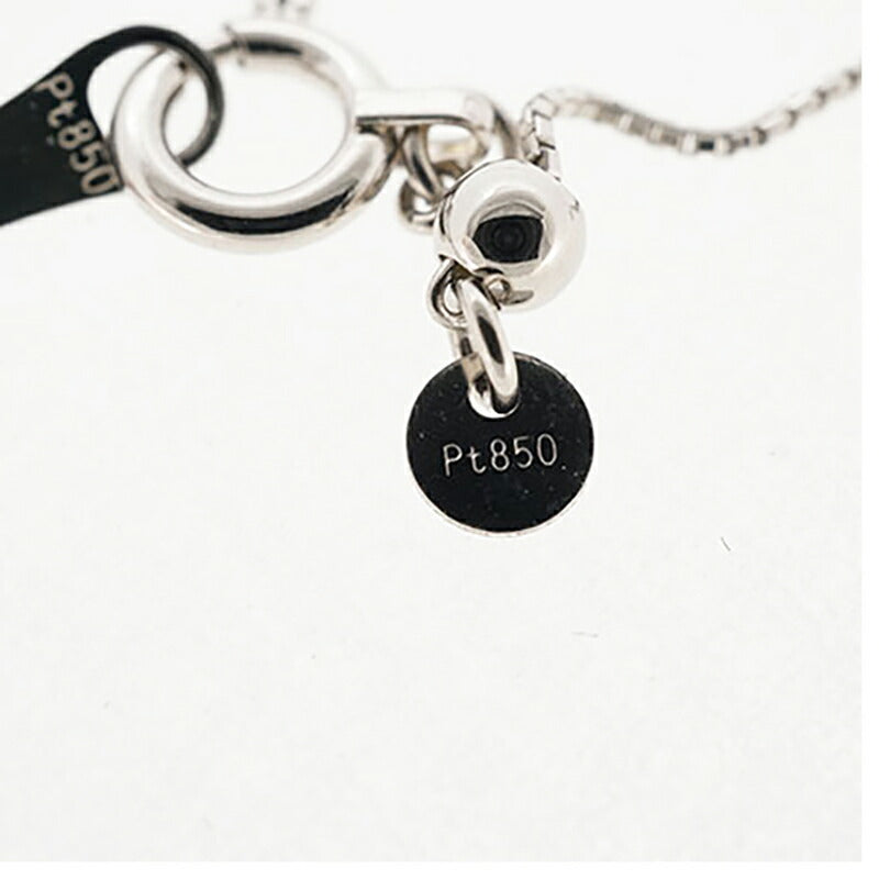 【ju148】 ネックレス Pt850 プラチナ Pt900 プラチナ ダイヤモンド 0.183ct 未使用【中古】レディース