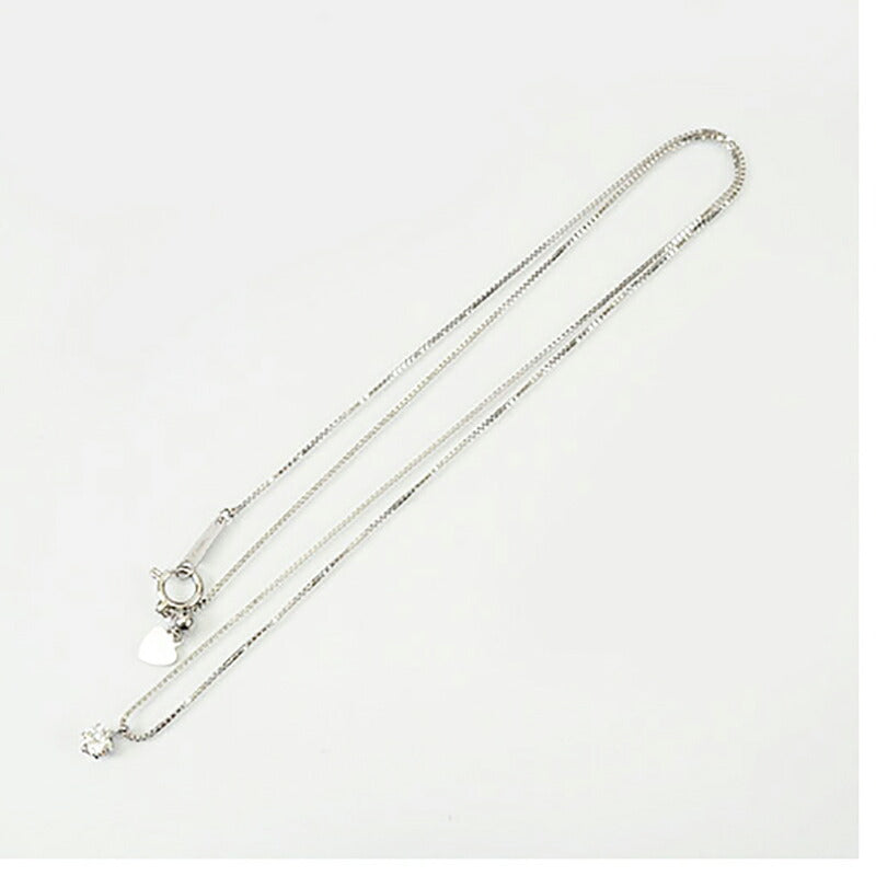 【ju172】 ネックレス 一粒ダイヤ K18WG ホワイトゴールド ダイヤモンド 0.21ct 未使用【中古】レディース