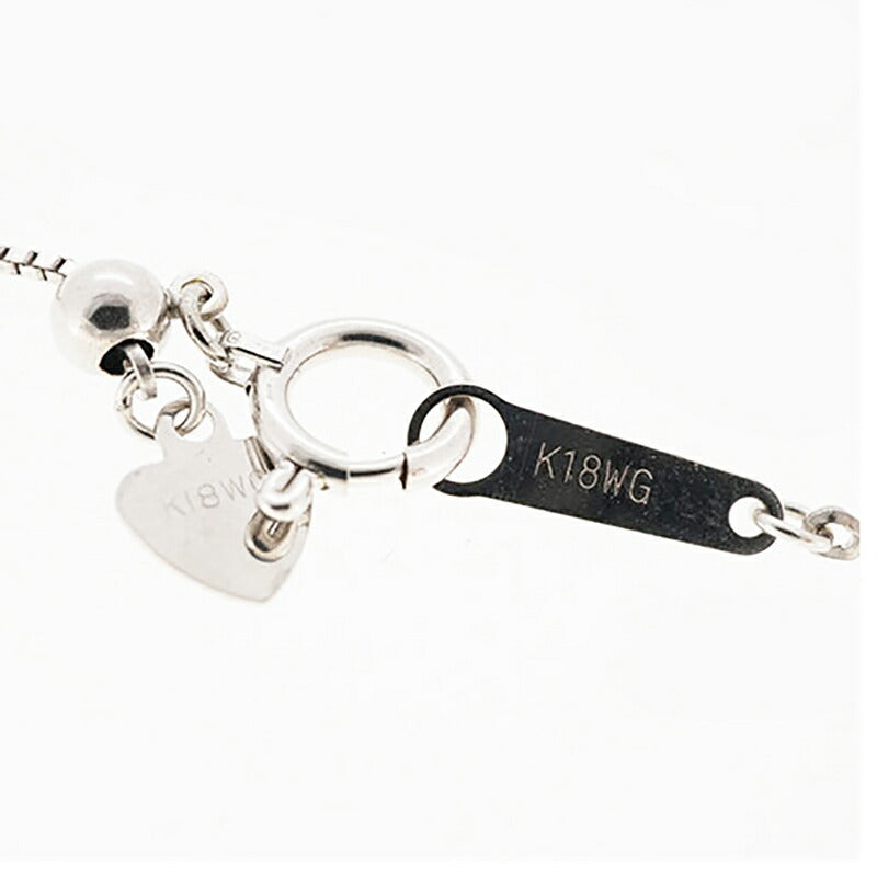 【ju172】 ネックレス 一粒ダイヤ K18WG ホワイトゴールド ダイヤモンド 0.21ct 未使用【中古】レディース