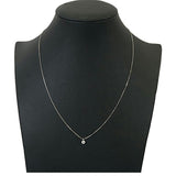 【ju172】 ネックレス 一粒ダイヤ K18WG ホワイトゴールド ダイヤモンド 0.21ct 未使用【中古】レディース